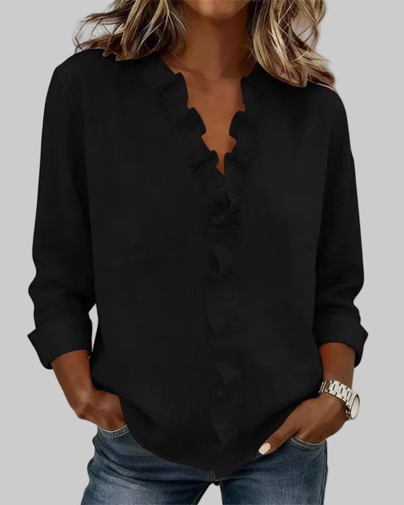 Nuvoir – Blusa Elegante con Volant