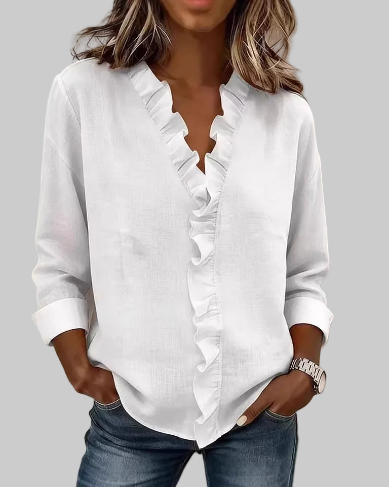 Nuvoir – Blusa Elegante con Volant