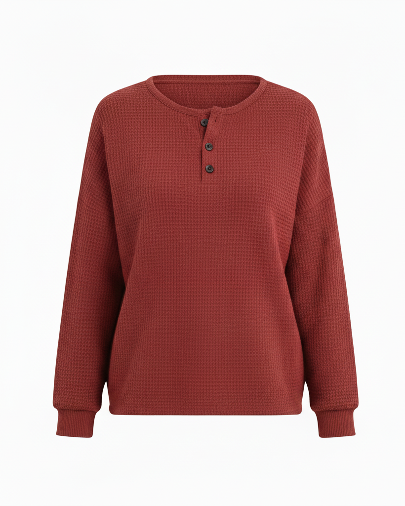 Nuvoir – Maglia Henley Termica da Donna