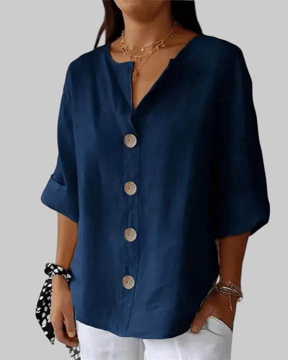 Nuvoir – Blusa Estiva con Bottoni