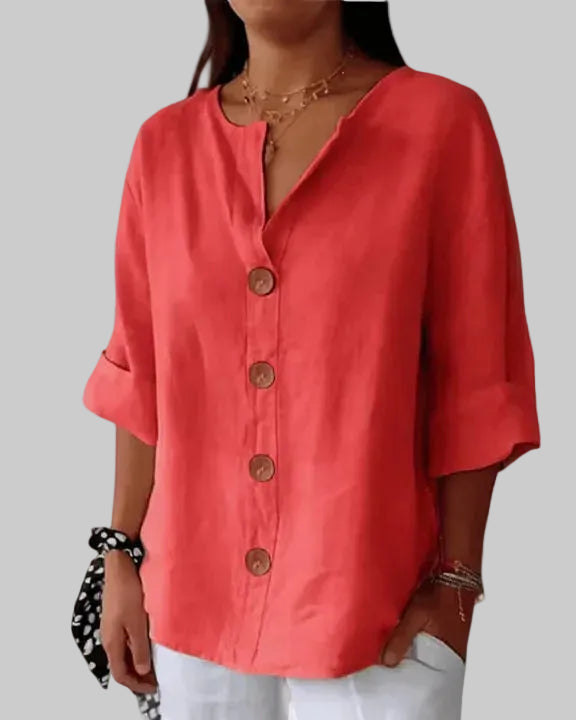 Nuvoir – Blusa Estiva con Bottoni