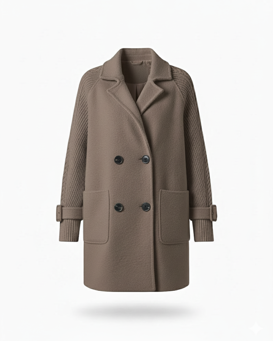 Nuvoir - Cappotto Doppiopetto Donna – Elegante e Morbido