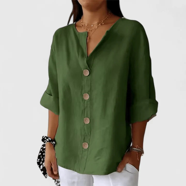 Nuvoir – Blusa Estiva con Bottoni