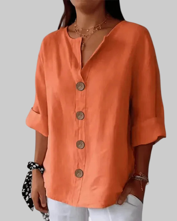 Nuvoir – Blusa Estiva con Bottoni