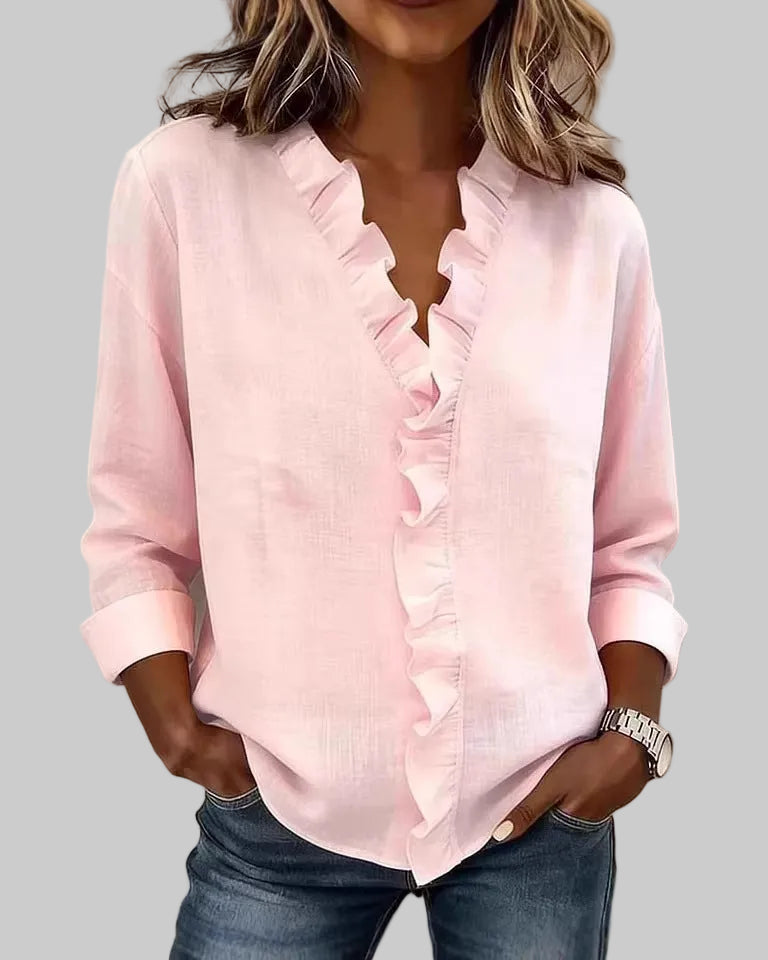 Nuvoir – Blusa Elegante con Volant